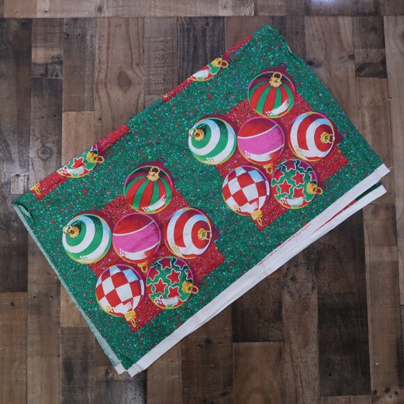 1991 Christmas Ornament Fabric DIY Make Your Own Pillow Placemats Cheryl Johnson - Picture 2 of 4